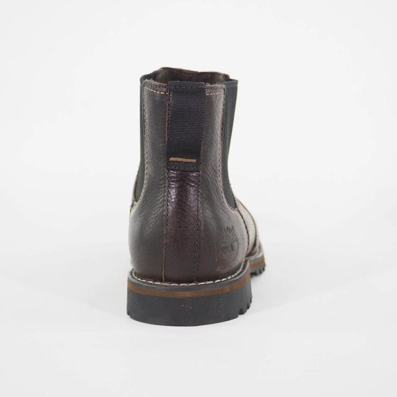 Timberland Men\'s Larchmont Dark Brown Leather Chelsea Boot 9706A ALL SIZES main image 4